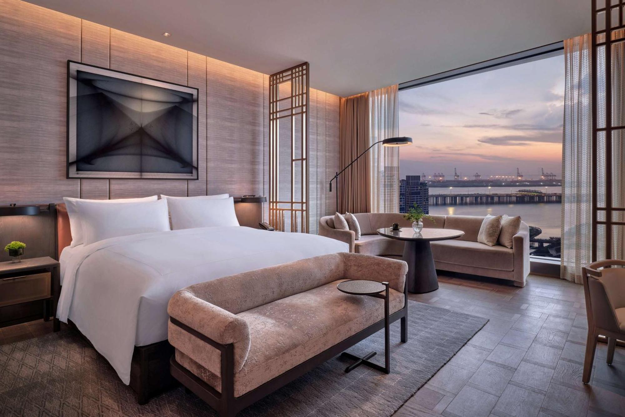 Conrad Shenzhen, The First Art Museum Hotel In Greater Bay Area With The Stunning Bay And Sunset View In The Hotel Terrace Exterior foto